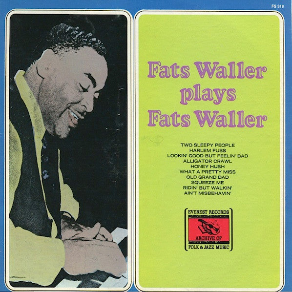 Fats Waller : Fats Waller Plays Fats Waller (LP, Mono)