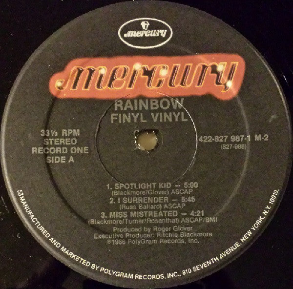 Rainbow : Finyl Vinyl (2xLP, Comp)