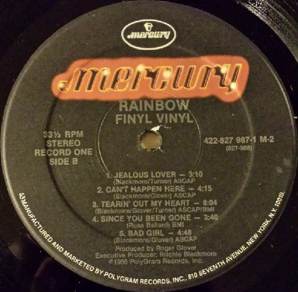 Rainbow : Finyl Vinyl (2xLP, Comp)