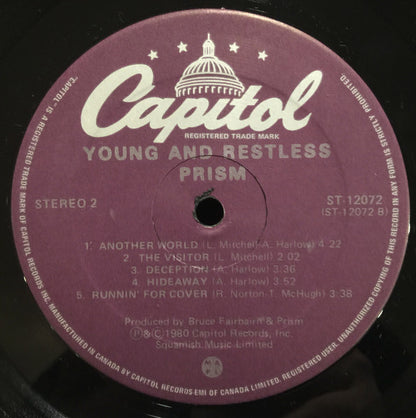 Prism (7) : Young And Restless (LP, Album)