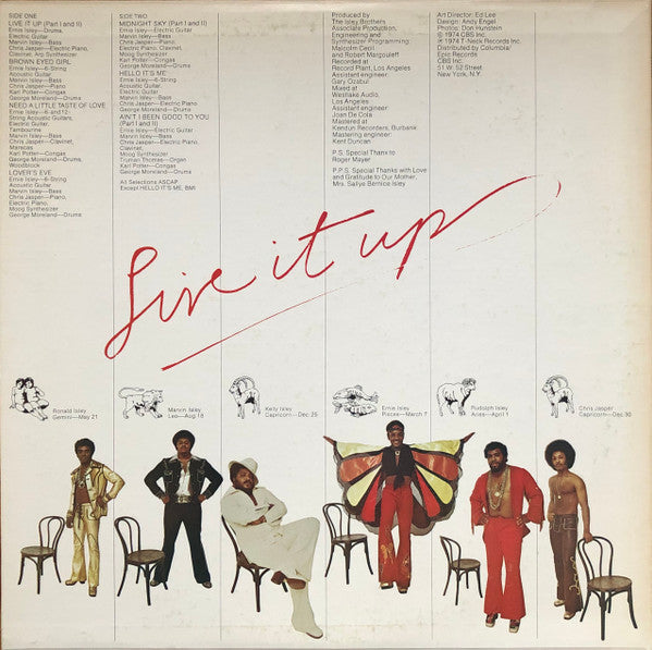 The Isley Brothers : Live It Up (LP, Album, Pit)