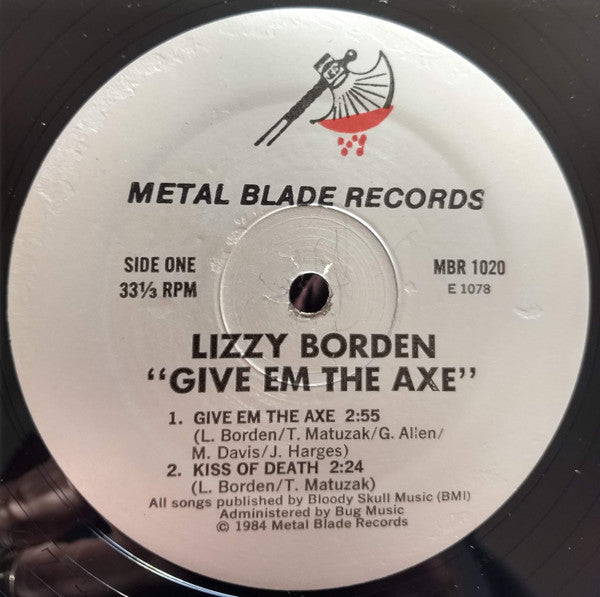 Lizzy Borden : Give 'Em The Axe (12", EP)