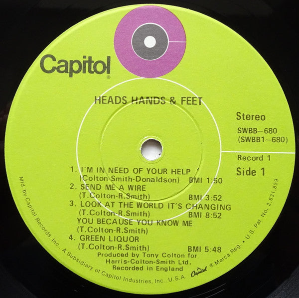 Heads Hands & Feet : Heads Hands & Feet (2xLP, Win)