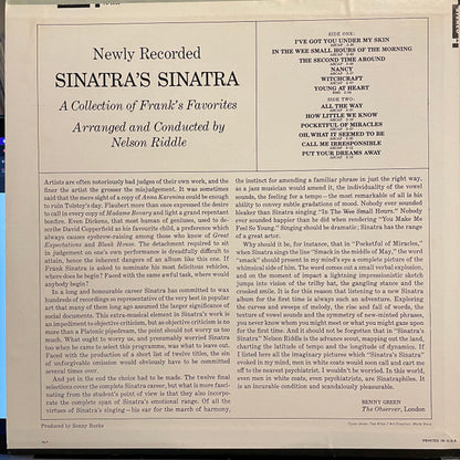 Frank Sinatra : Sinatra's Sinatra (LP, Album, RE)