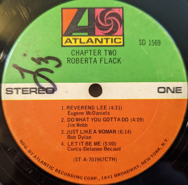 Roberta Flack : Chapter Two (LP, Album, Ter)