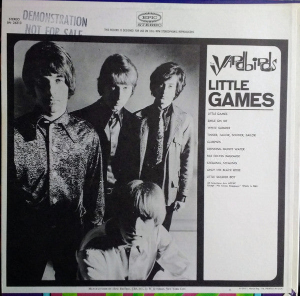 The Yardbirds : Little Games (LP, Album, San)