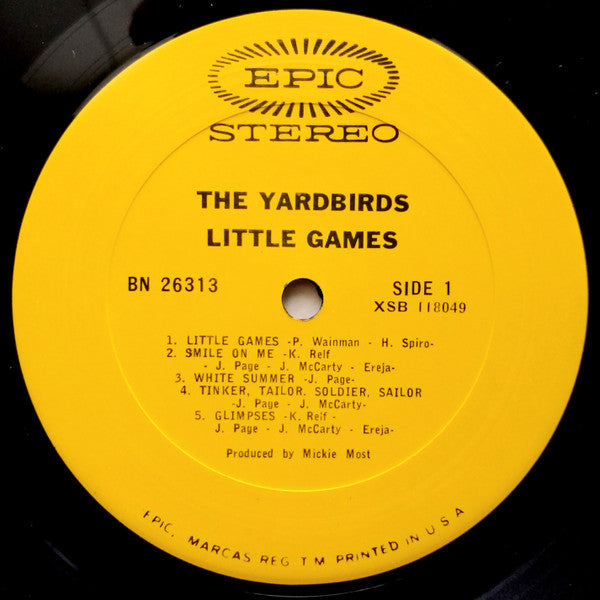 The Yardbirds : Little Games (LP, Album, San)