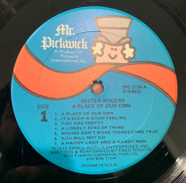 Mister Rogers : A Place Of Our Own (LP, RE)