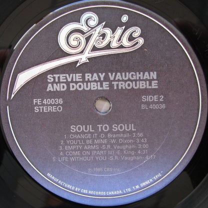 Stevie Ray Vaughan And Double Trouble* : Soul To Soul (LP, Album)