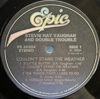 Stevie Ray Vaughan And Double Trouble* : Couldn't Stand The Weather (LP, Album)