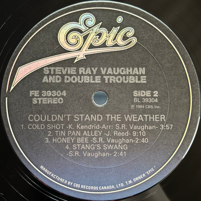 Stevie Ray Vaughan And Double Trouble* : Couldn't Stand The Weather (LP, Album)
