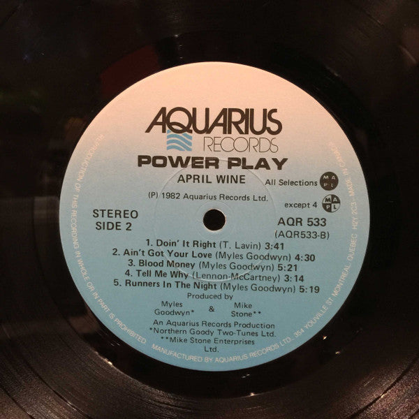 April Wine : Power Play (LP, Album)
