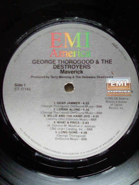 George Thorogood And The Destroyers* : Maverick (LP, Album, Jac)