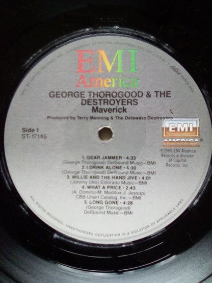 George Thorogood And The Destroyers* : Maverick (LP, Album, Jac)