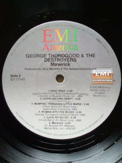 George Thorogood And The Destroyers* : Maverick (LP, Album, Jac)