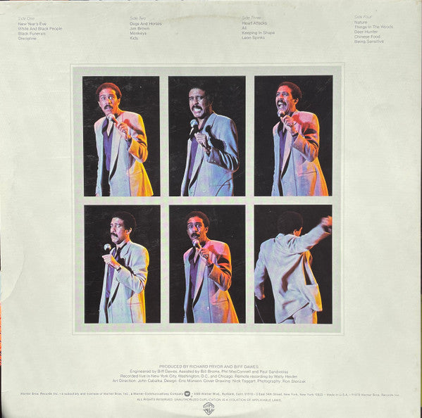 Richard Pryor : Wanted (Live In Concert) (2xLP, Album, Win)