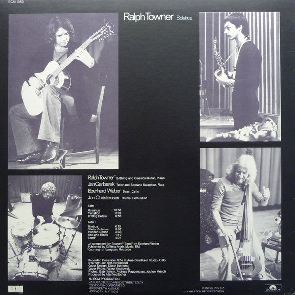 Ralph Towner : Solstice (LP, Album)