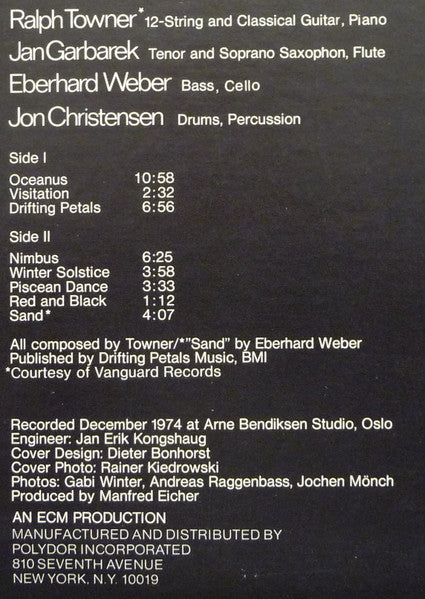 Ralph Towner : Solstice (LP, Album)