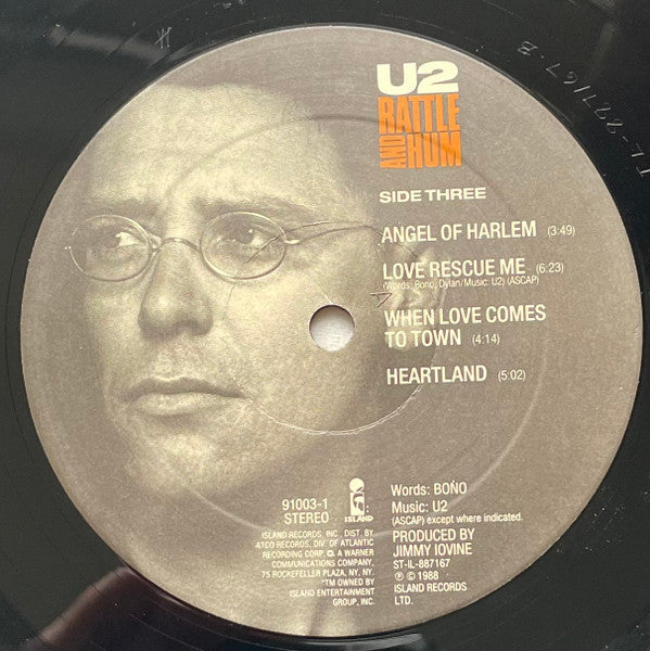 U2 : Rattle And Hum (2xLP, Album, Spe)