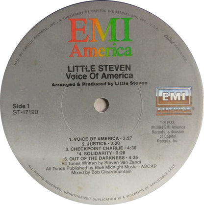 Little Steven : Voice Of America (LP, Album, Win)