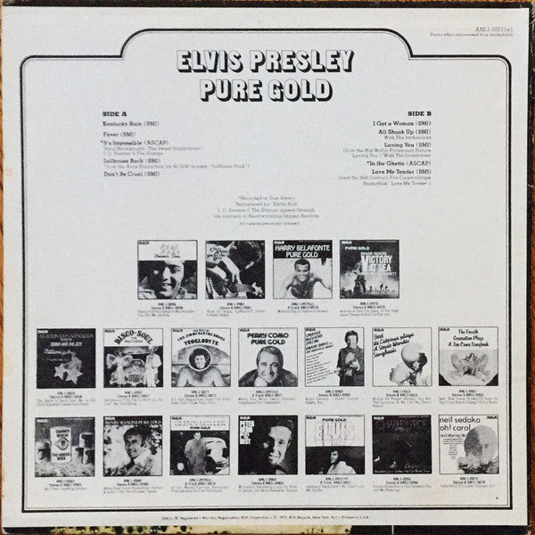Elvis Presley : Pure Gold (LP, Comp, Ora)
