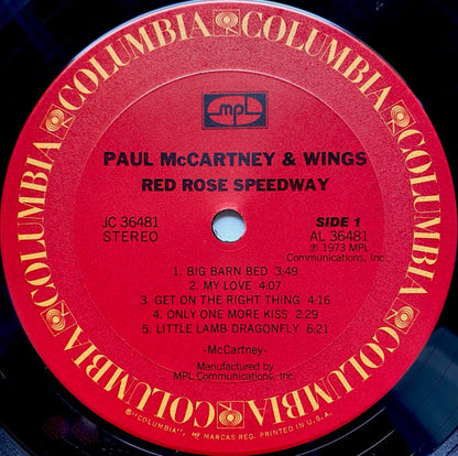 Paul McCartney & Wings* : Red Rose Speedway (LP, Album, RE)
