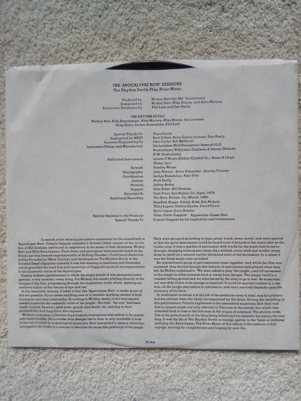 Rhythm Devils* : The Apocalypse Now Sessions (The Rhythm Devils Play River Music) (LP, Album)