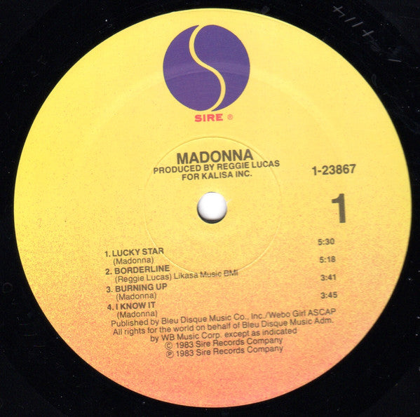 Madonna : Madonna (LP, Album, RE, SRC)