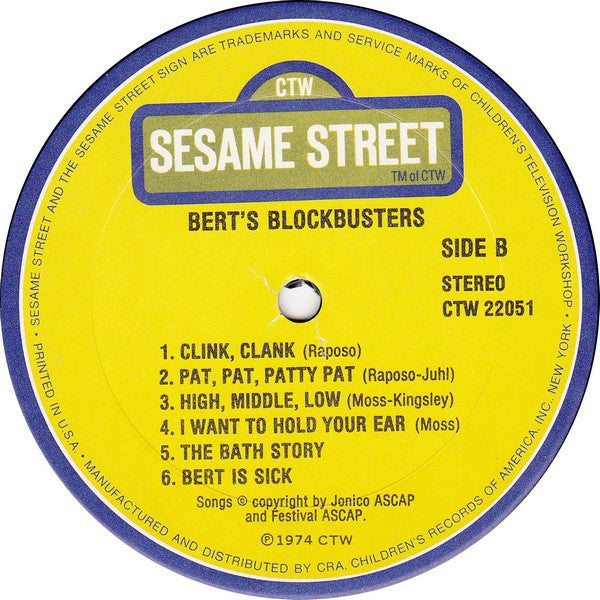 Bert (3) : Bert's Blockbusters (LP)