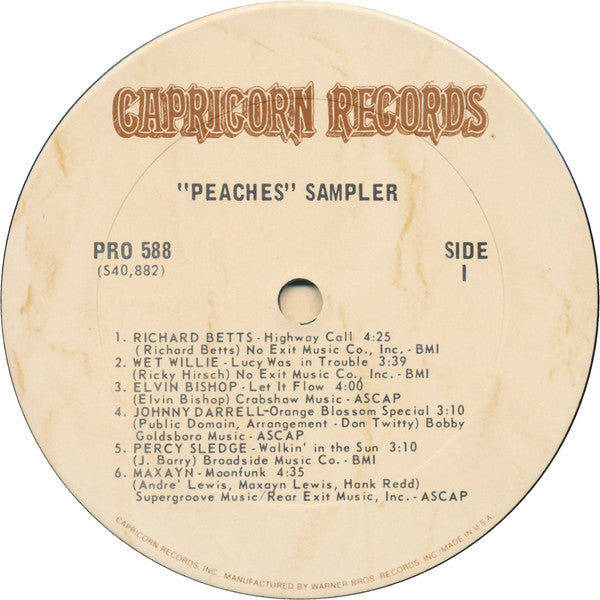 Various : Peaches (2xLP, Comp, Smplr, San)