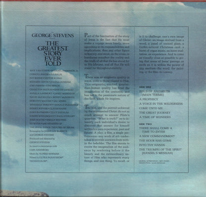 Alfred Newman : The Greatest Story Ever Told (Original Motion Picture Score) (LP, Album, Pit)