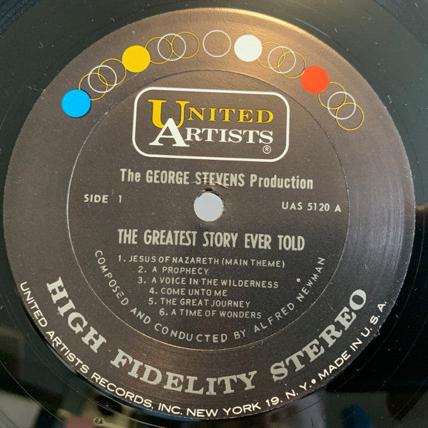Alfred Newman : The Greatest Story Ever Told (Original Motion Picture Score) (LP, Album, Pit)