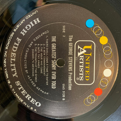 Alfred Newman : The Greatest Story Ever Told (Original Motion Picture Score) (LP, Album, Pit)