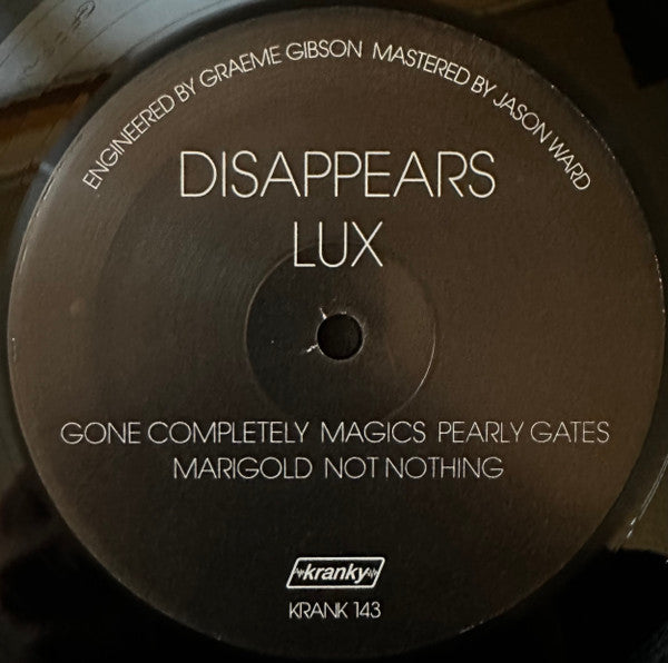 Disappears : Lux (LP, Album)