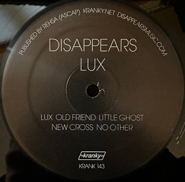 Disappears : Lux (LP, Album)