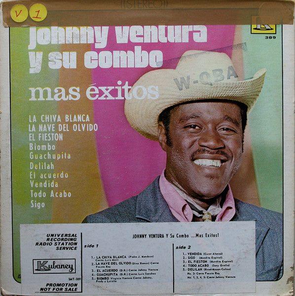 Johnny Ventura Y Su Combo : Mas Éxitos (LP, Comp)