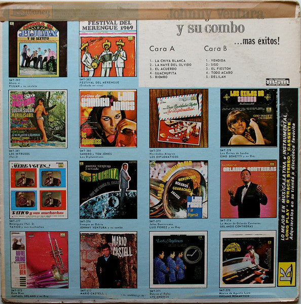 Johnny Ventura Y Su Combo : Mas Éxitos (LP, Comp)