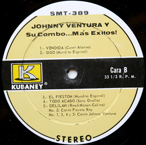 Johnny Ventura Y Su Combo : Mas Éxitos (LP, Comp)