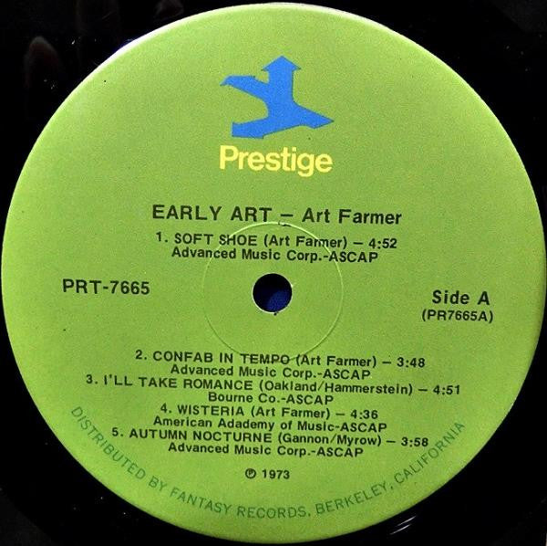 Art Farmer : Early Art (LP, Album, Comp, RE, RM)