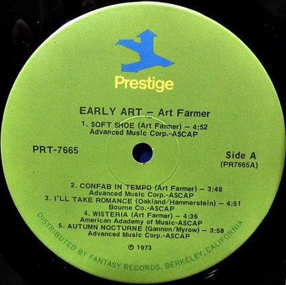 Art Farmer : Early Art (LP, Album, Comp, RE, RM)