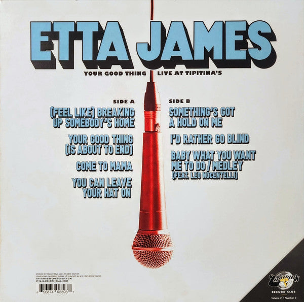 Etta James : Your Good Thing - Live At Tipitina's (LP, Club, Ltd, 180)