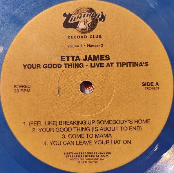 Etta James : Your Good Thing - Live At Tipitina's (LP, Club, Ltd, 180)