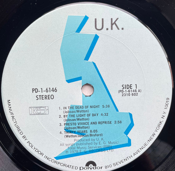 U.K.* : U.K. (LP, Album, Pit)