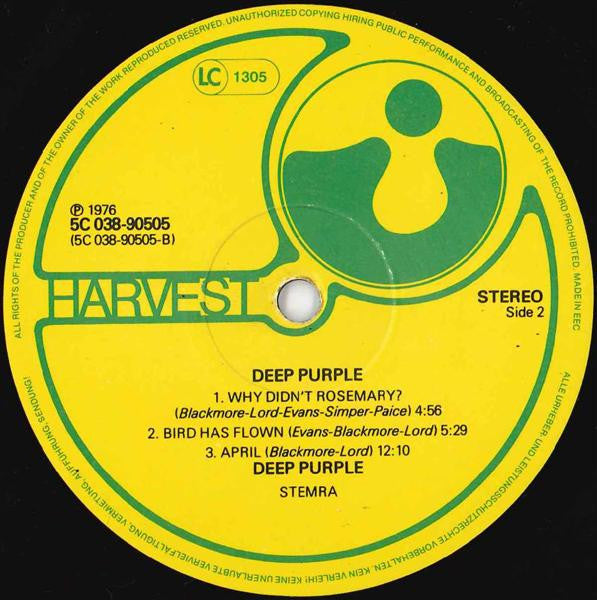 Deep Purple : Deep Purple (LP, Album, RE)