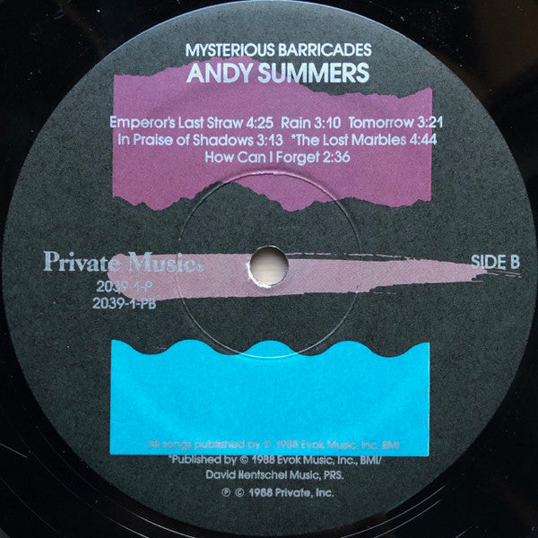 Andy Summers : Mysterious Barricades (LP, Album)