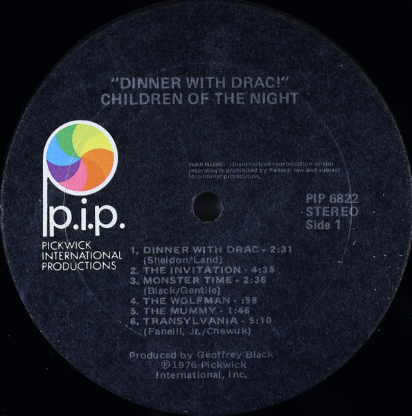 Children Of The Night (5) : Dinner With Drac! (LP, Album, Kee)