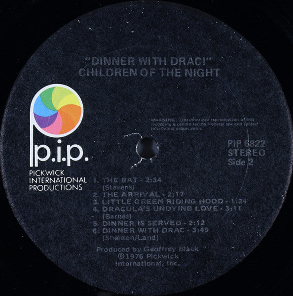 Children Of The Night (5) : Dinner With Drac! (LP, Album, Kee)