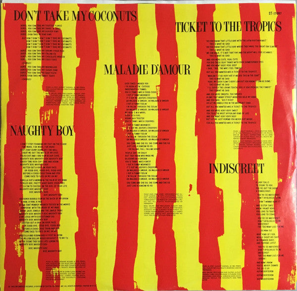 The Coconuts : Don't Take My Coconuts (LP, Album, Win)