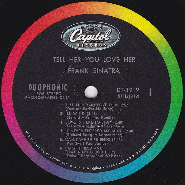 Frank Sinatra : Tell Her You Love Her (LP, Comp, Duo)