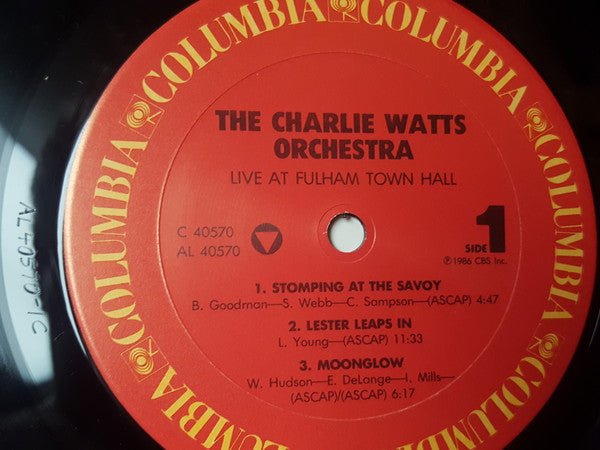 The Charlie Watts Orchestra : Live At Fulham Town Hall (LP, Album, Car)
